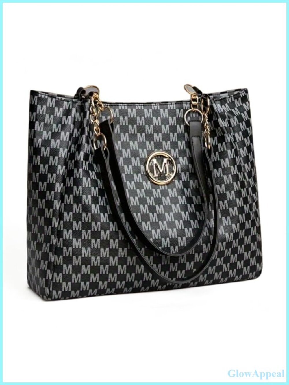 PU Leather Shoulder Bag Foldable Handbag Travel Work